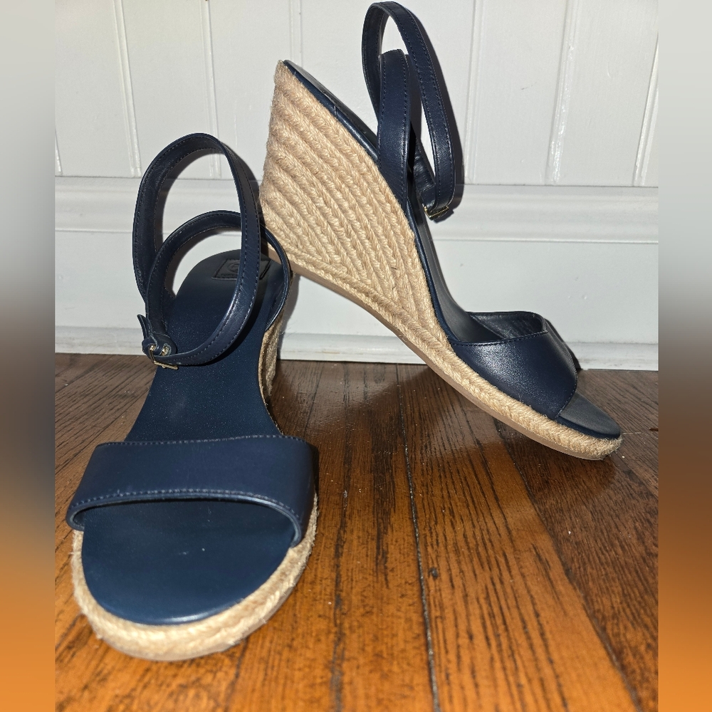 Tory Burch espradrille wedge heels sandals